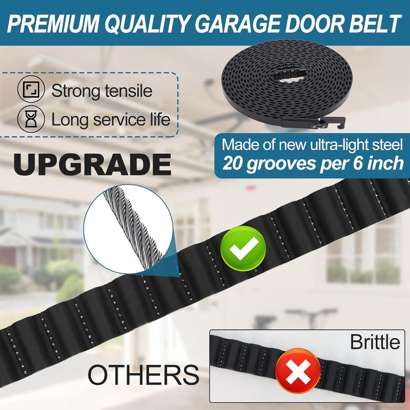 Ketofa 41A3589-3 Belt Drive Openers for 7ft Garage Door, 41A3589-12 Belt 233" Compatible with Chamberlain Liftmaster Craftsman Belt - Image 4